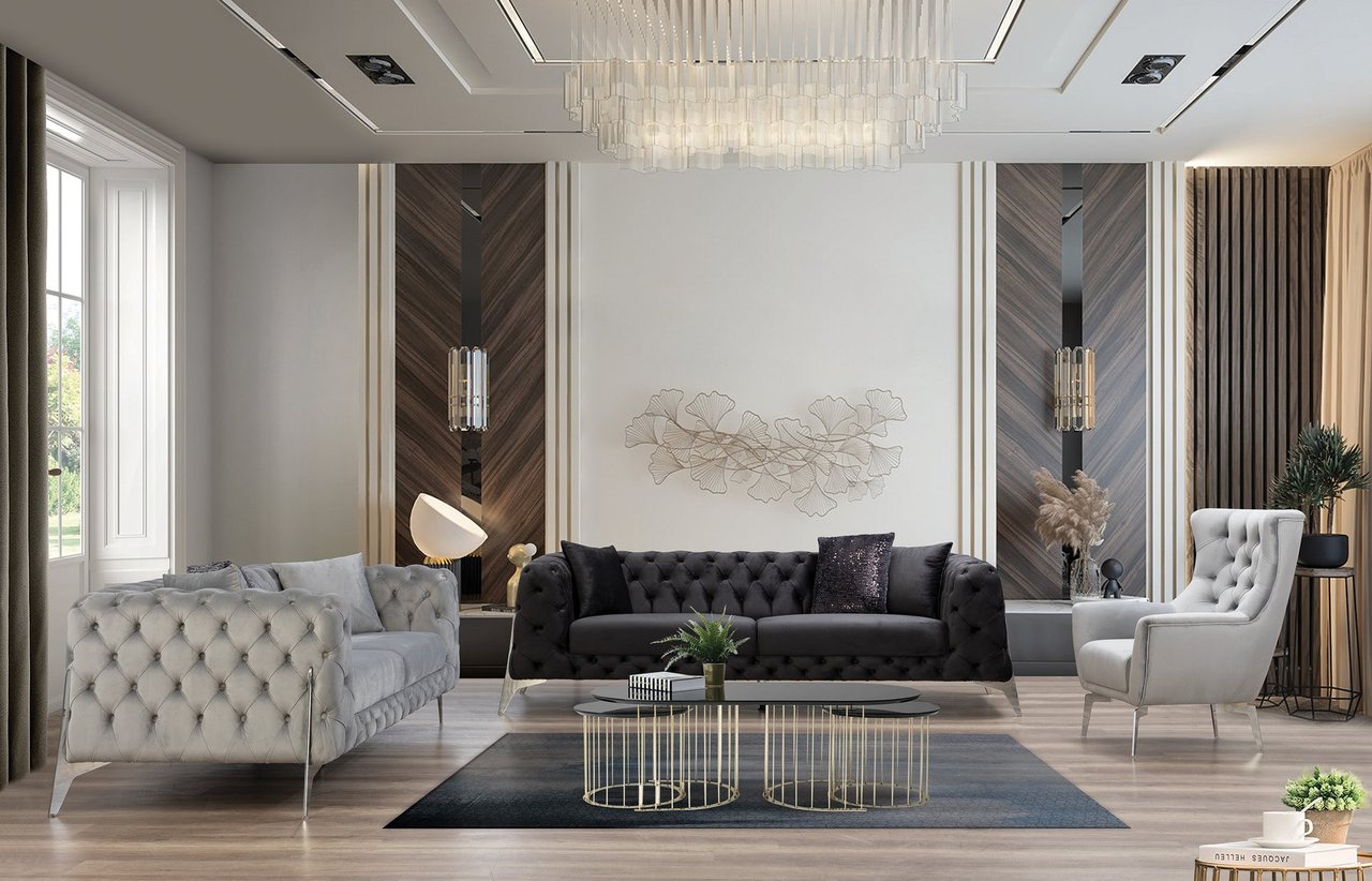 MODERN CHESTER – Couchgarnitur 1