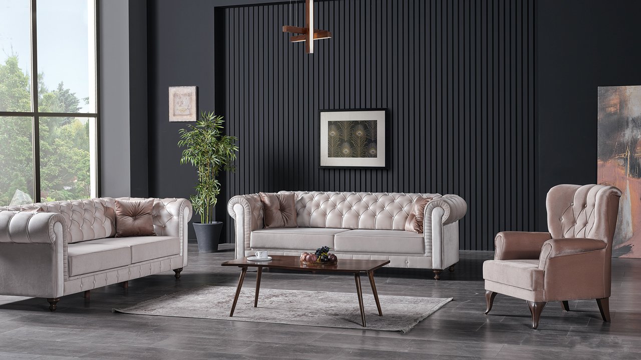 Ciragan Couchgarnitur Beige