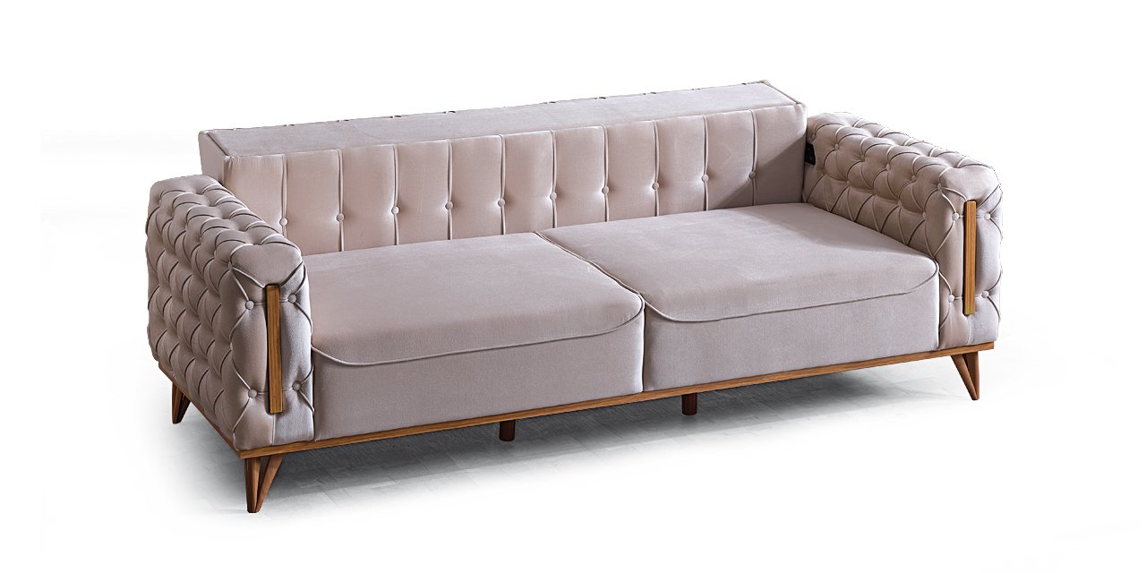Hanedan Couchgarnitur Beige 2