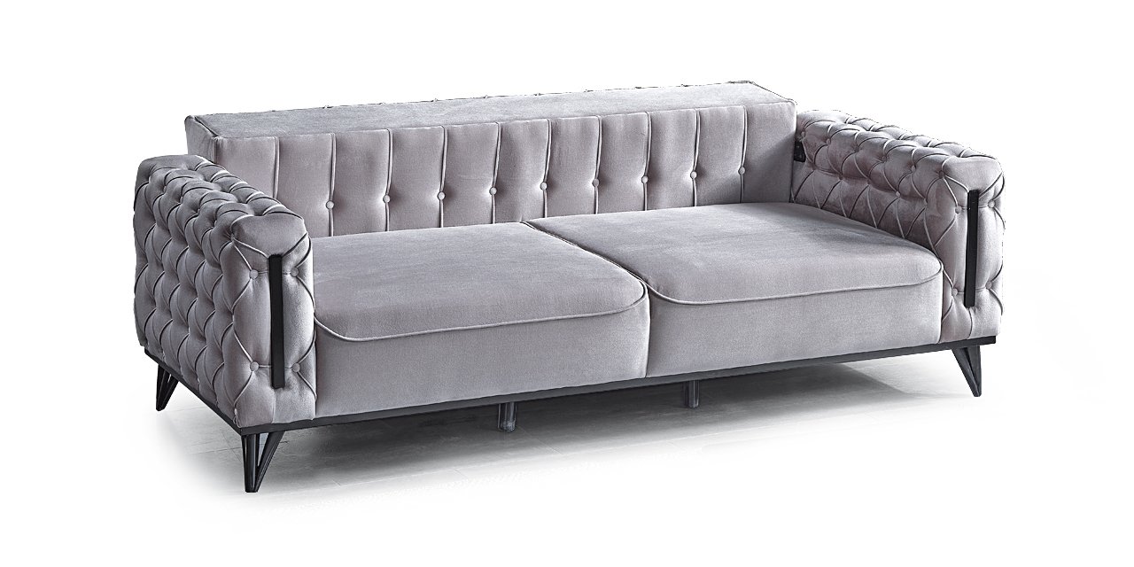 Hanedan Couchgarnitur Grau 2