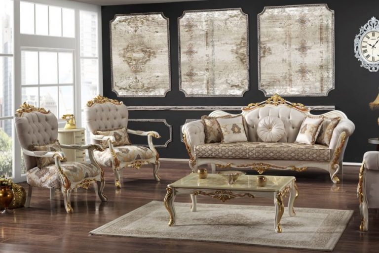 VENUS – Couchgarnitur Beige Gold – Erkan Möbel